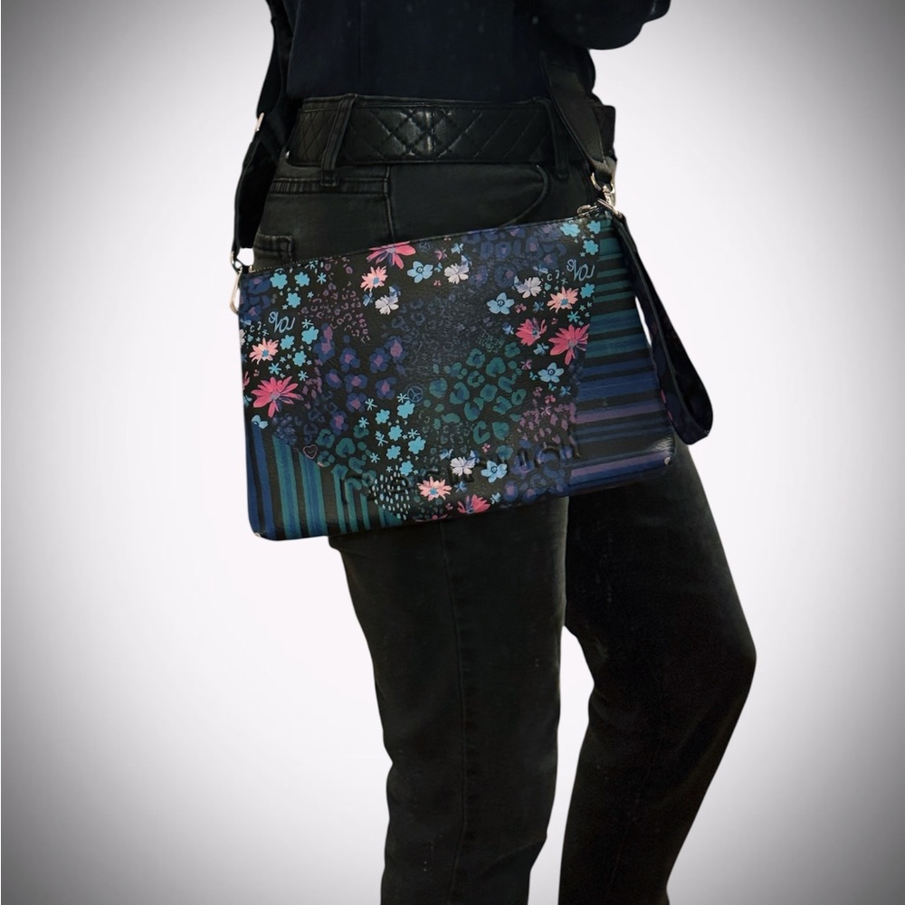Desigual Envelope Sling Bag, Floral Print Shoulder Wear